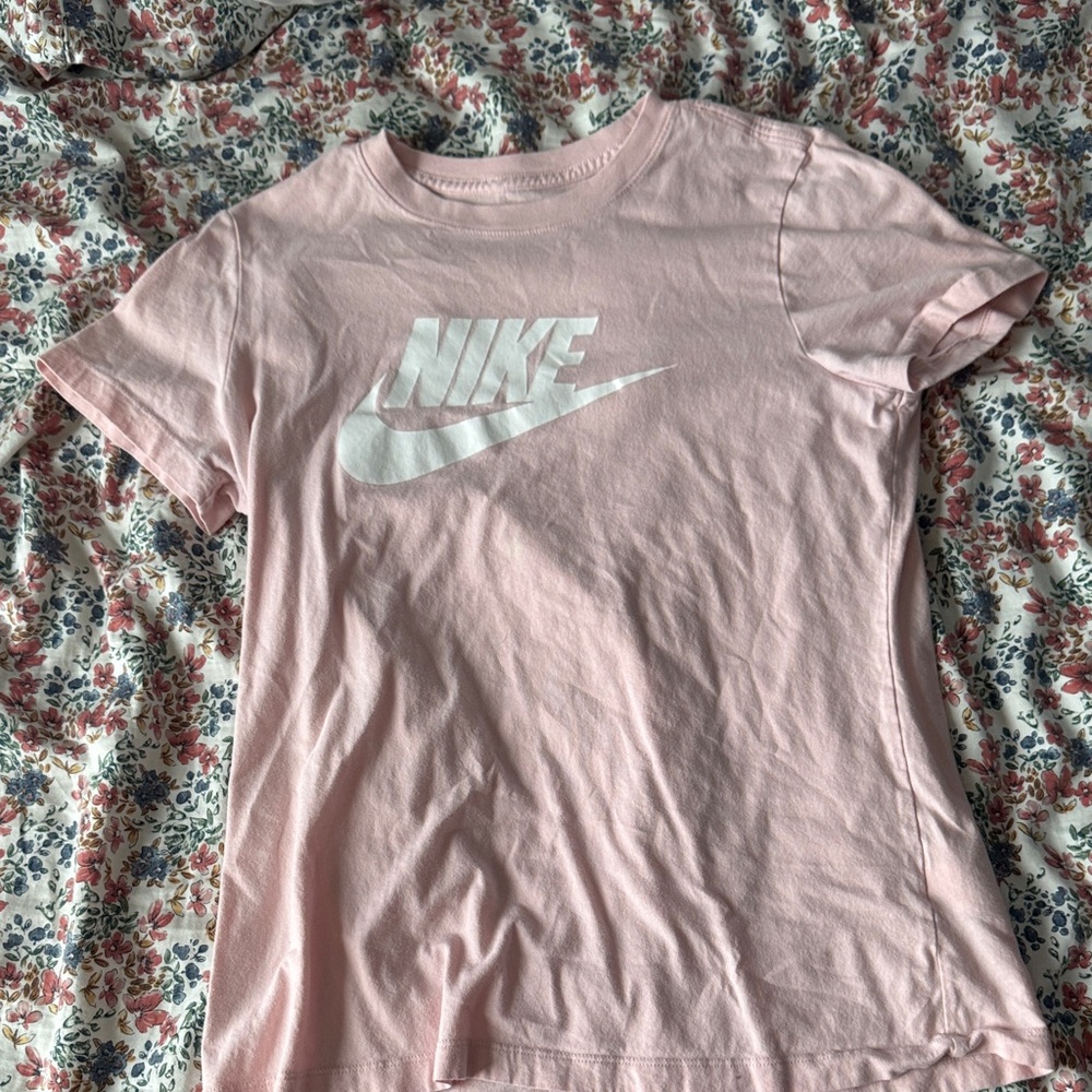 Nike Light Pink Tee with White Logo